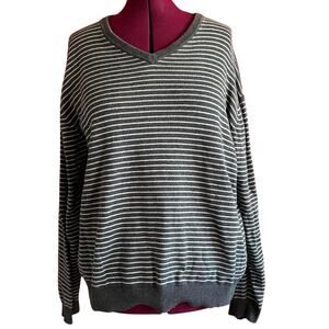 Chaps Sweater Womens Size 2XL Stripe Casual Classic Preppy Autumn Outdoor